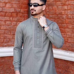 Turkish Thread Panjabi | Box Ash