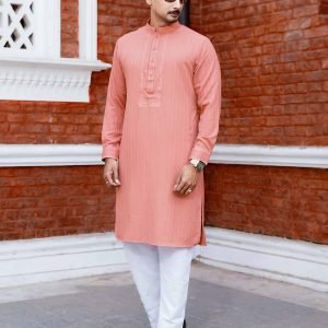 Ember Weave Panjabi | Pop Sea Pink